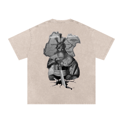 Snow Washed Oversized Cotton T-Shirt