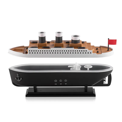 Titanic Ship Aroma Diffuser – Jellyfish Mist Humidifier  with Remote Control & Color LED Night Light (250ml)