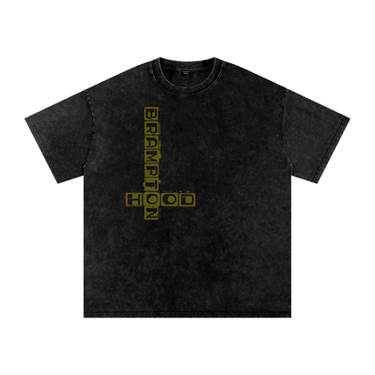 Snow Washed Oversized Cotton T-Shirt